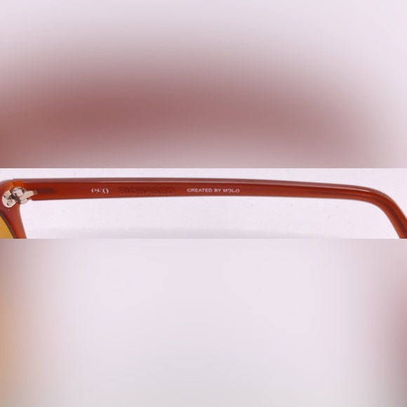 Eco Thames Brown Oval Sunglasses Frames Only - Picture 7 of 8